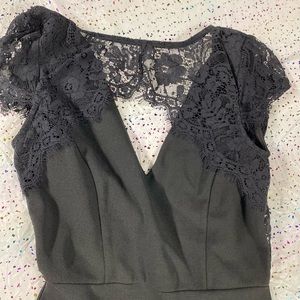 Black lace dress